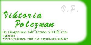 viktoria polczman business card